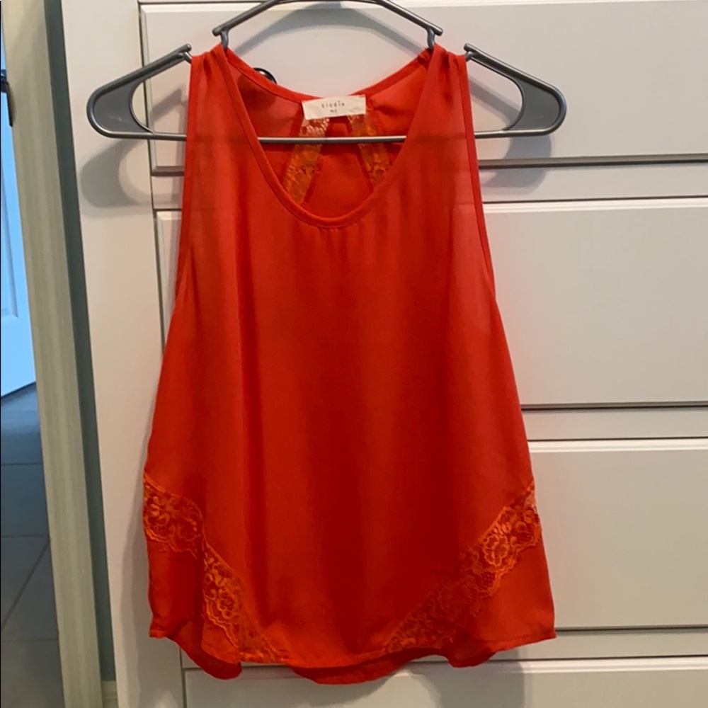 Elodie Orange Top Size Small